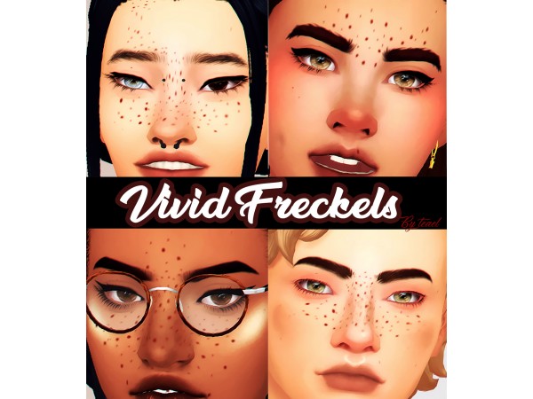 sims 4 cc female freckles